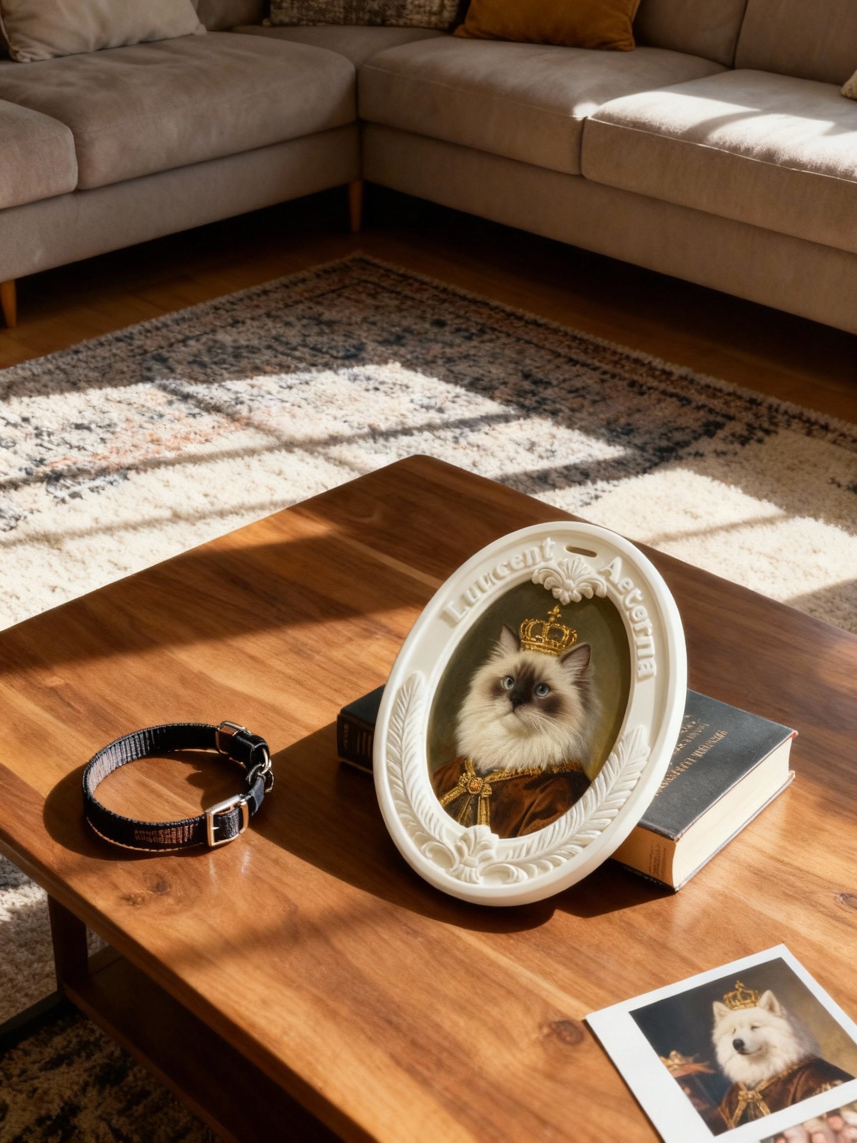 Custom Ragdoll Cat Classical Portrait Plaque